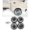 1/10 Scale Crawler Wheel Rim & Tires - 4, Black view 4
