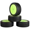 4Pcs Tires Set for Off-Road Car, Green, 17mm Hub view 2