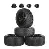 1/10 Rubber Tires, Super Soft Off Road Crawler, 4 Pack view 1