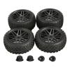 1/10 Rubber Tires, Super Soft Off Road Crawler, 4 Pack view 2