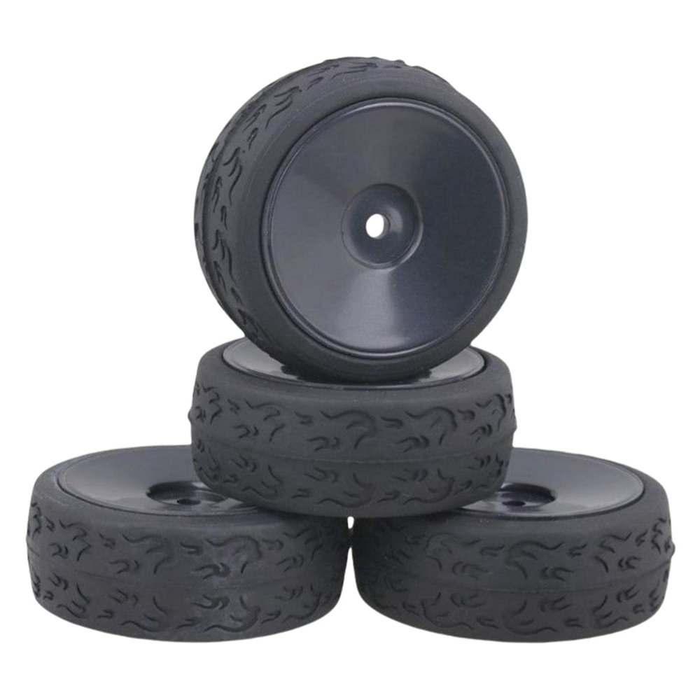 4 Car Tires 1:10 Replacement Parts for Truck