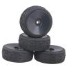 4 Car Tires 1:10 Replacement Parts for Truck view 2