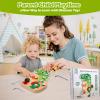 Liangding Montessori Screw Board Toy Dinosaur for Kids, Wooden Fine Motor Skills Busy Board with 8 Screws & Tools, STEM Learning Toy for Toddlers Ages 3 4 5, Educational Gift for Boys & Girls view 4