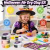 Winrayk Halloween Air Dry Clay for Kids Modeling Clay DIY Crafts Kit, 12 Boxes Magic Molding with Sculpting Tools and Tutorials, Pumpkin Party Favors Halloween Gifts Toys Arts and Crafts for Kids Teen view 3