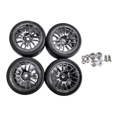 1/10 Scale Wheel & Tires - 4 Rubber Replacement