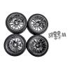 1/10 Scale Wheel & Tires - 4 Rubber Replacement view 1