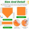 Jenaai 20 Pcs Sports Kickball Set, 3 10'' Playground Ball, 5 Rubber Throw Down Bases, Ball Pump, Net Bag, 10 Foul Line Cones, Kickball All in One Kit for Kids Adults Playground Backyard Game(Orange) view 2