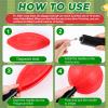 Jenaai 20 Pcs Sports Kickball Set, 3 10'' Playground Ball, 5 Rubber Throw Down Bases, Ball Pump, Net Bag, 10 Foul Line Cones, Kickball All in One Kit for Kids Adults Playground Backyard Game(Orange) view 4