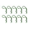 10pcs Clips R- for 1/8 1/10 1/12 Racing Vehicle, Green view 1