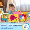 HLGHUWEDITY Baby Montessori Busy Board,Educational Learning Sensory Activity & Fine Motor Skills for Toddlers,Toddler Busy Book,Birthday Gifts for Boys & Girls,Travel Essentials for Airplane & Car view 2