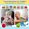 HLGHUWEDITY Baby Montessori Busy Board,Educational Learning Sensory Activity & Fine Motor Skills for Toddlers,Toddler Busy Book,Birthday Gifts for Boys & Girls,Travel Essentials for Airplane & Car view 4