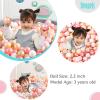 Heopeis Ball Pit Balls Pack of 200 - Round Set BPA Free Phthalate Free Non-Toxic Crush Proof Play Balls Soft Plastic Balls for Toddlers Baby Kids Birthday Pool Tent Party view 3