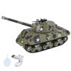 DAGIJIRD Simulation Armored Vehicle Model 1:35 Alloy WWII USA M4 Sherman Medium Tank Model with Sound, Light view 1