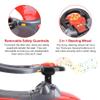 ChromeWheels 3 in 1 Ride on Push Car for Toddlers with Removable Handle/Guardrails/Pedal, Horn, Music, Under Seat Storage (Red) view 4
