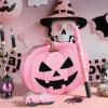 Aoriher Pumpkin Piata Pink Halloween Piata Pink Pumpkin Party Game Set with Bat Stick Blindfold Mask for Halloween Holiday Theme Festival Birthday Party Game Activities Supplies Decoration(Weird) view 4