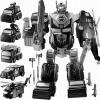 MSKOLER Robot Toys for Kids 3-5 Magnet Transforming Robot 5-in-1 Educational Toys Easy DIY Assembling Vehicle Playsets for Boys and Girls (Black) view 1