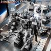 MSKOLER Robot Toys for Kids 3-5 Magnet Transforming Robot 5-in-1 Educational Toys Easy DIY Assembling Vehicle Playsets for Boys and Girls (Black) view 4