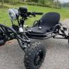 2000W Electric Go Kart for Adults & Kids  Off-Road Karting Machine, 12-25MPH, 6" Alloy Wheels, 10.4Ah (15+ Miles), 270LBS Capacity, Front LED, Charger Included  Black view 1