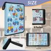 Kuquteed Cartoon Truck Trading Card Binder 9 Pocket 900 Cards Holder Collector Album with 50 Removable Sleeves Gifts for Boys Girls Excavator Cars Sports Game Cards view 2