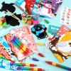 BenLouis Winter Party Favors Set Holiday Themed Coloring Book Classroom Gift Prizes Bulk for Students Kids Christmas Frozen Birthday Goodie Bag Stuffers Pinata Filler (48Set Animals) view 4