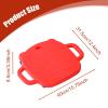 Aosekaa Sports Sports Board with Handles Sit Down Board Motor Skills with Casters Sensory Training Equipment for Homeschool Gym, red view 2