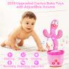 Rechargeable Dancing Talking Cactus Toy Mimics Back, Mimicking Singing Cactus Baby Toy, Educational Learning Baby Toys w/ 51 English Songs for Babies, Baby Girl Toys, Valentines Day Gifts for Kids view 2