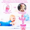 Rechargeable Dancing Talking Cactus Toy Mimics Back, Mimicking Singing Cactus Baby Toy, Educational Learning Baby Toys w/ 51 English Songs for Babies, Baby Girl Toys, Valentines Day Gifts for Kids view 3