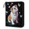 Kuquteed Cute Pug Trading Card Binder 9 Pocket 900 Cards Holder Collector Album with 50 Removable Sleeves Gifts for Boys Girls Dog Butterfly Sports Game Cards view 1