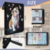 Kuquteed Cute Pug Trading Card Binder 9 Pocket 900 Cards Holder Collector Album with 50 Removable Sleeves Gifts for Boys Girls Dog Butterfly Sports Game Cards view 2