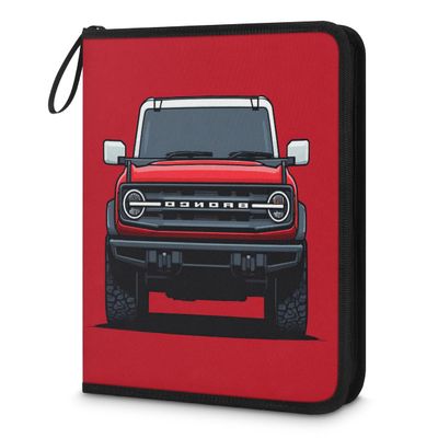 Kuquteed Red Truck Trading Card Binder 9 Pocket 900 Cards Holder Collector Album with 50 Removable Sleeves Gifts for Boys Girls Cars Sports Game Cards