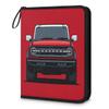Kuquteed Red Truck Trading Card Binder 9 Pocket 900 Cards Holder Collector Album with 50 Removable Sleeves Gifts for Boys Girls Cars Sports Game Cards view 1