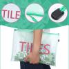 SilTriangle 2 Pack 13.6 x 9.7 Inch Empty Mahjong Tile Bag American PVC Clear Mahjong Case Size 166 Waterproof Zippered Storage Tile Holder Rack Bag for Game Lover Gift Travel, Case Only view 3