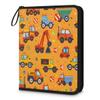 Kuquteed Excavator Car Trading Card Binder 4 Pocket 400 Cards Holder Collector Album with 50 Removable Sleeves Toys Gifts for Boys Girls Truck Sports Game Cards view 1