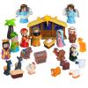25 Pcs Nativity Set for Kids with Light, Christmas Nativity Toys Kids Nativity Play Set Include Baby Jesus, Mary, Joseph, Manger, Small Nativitys Scene for Toddlers Children Christian Religious Gifts view 1