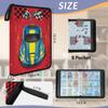 Kuquteed Race Car Trading Card Binder 9 Pocket 900 Cards Holder Collector Album with 50 Removable Sleeves Gifts for Boys Girls Checkered Flag Sports Game Cards view 2