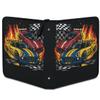 Kuquteed Flame Race Trading Card Binder 9 Pocket 900 Cards Holder Collector Album with 50 Removable Sleeves Gifts for Boys Girls Racing Cars Sports Game Cards view 3