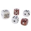 1 Set of Acrylics Backgammon Pearls Dices Set 22mm Doubling Cube and Four 16mm Dices with Storage Bag Gaming Accessories view 4