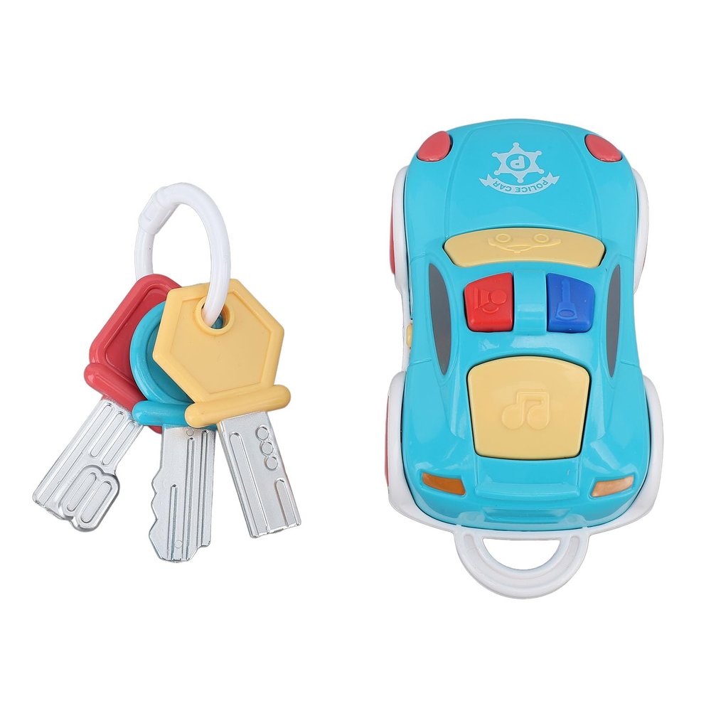 Alomejor Music Car Key Toy Educational Simulated Car Toy with Music, Light for Parent Child Bonding