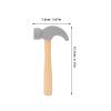 BUTIFULSIC 3pcs Kids Wooden Hammer Toy Simulation Mallet Tool Wood Construction Toy Pretend Play Maintenance Tools for Birthday Party Games view 2