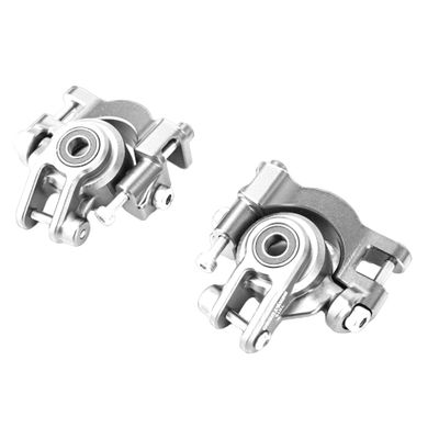 BeaxTurbo Racing Upgrade Parts CNC 7075Aluminum Front Steering+C hub for TRAXXAS JATO 4 * 4 1/8 (Silver)