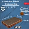 19 Turkish Backgammon Sets for Adults  Ebony&Leather XXL Size  Brown  Premium Checkers and Dice Set,Travel Backgammon Set&Classic Board Games for 2 Players view 2