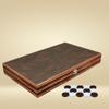 19 Turkish Backgammon Sets for Adults  Ebony&Leather XXL Size  Brown  Premium Checkers and Dice Set,Travel Backgammon Set&Classic Board Games for 2 Players view 3