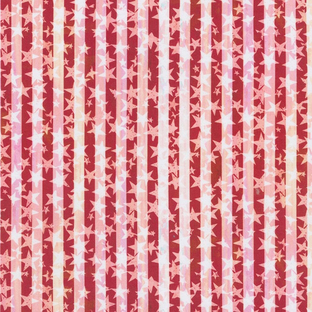 KAUFMAN - Land of the Free - Stars and Stripes - Red