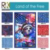 KAUFMAN - Land of the Free - Stars and Stripes - Red view 3
