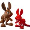 Baby Kangaroo Figurine  Articulated 3D Printed DIY Paintable Model for Desk Display, Craft Projects & Collectible Dcor  3D Printed in Canada view 1