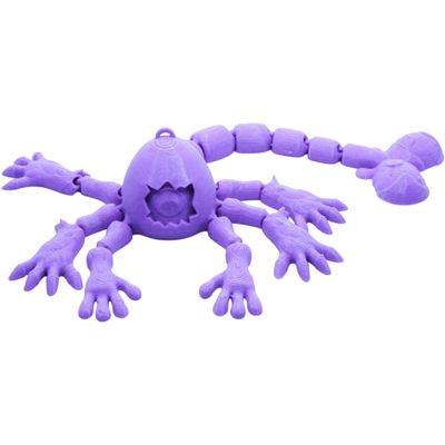 Cyclops Creature  Articulated Monster Figurine with Tree-Limb Arms & Posable Tail for Desk Display, Stress Relief & DIY Painting  3D Printed in Canada