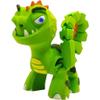 Articulated Cute Dinosaur Figurine 3D Printed Green Dino Desk Collectible & Paintable Display Model for Teens & Collectors 3D Printed in Canada view 1