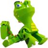 Articulated Cute Dinosaur Figurine 3D Printed Green Dino Desk Collectible & Paintable Display Model for Teens & Collectors 3D Printed in Canada view 2