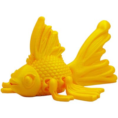 Articulated Goldfish Figurine 3D Printed Paintable Inspired Model for Desk, Shelf, or DIY Craft Display 3D Printed in Canada