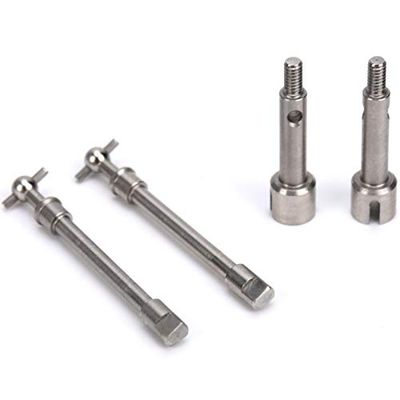 Alomejor Precision CNC Edited Front Drive Shaft Set for Axial SCX24 90081 1/24 RC Car, Shock, 2 Sets, for External Control Cars